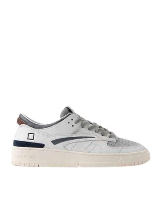Date Schoenen ,Wit ,Witte Sneakers Torneo Colored in het Gray voor heren