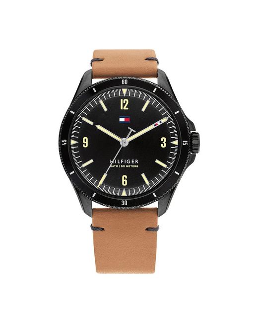 Tommy Hilfiger Black Watches for men