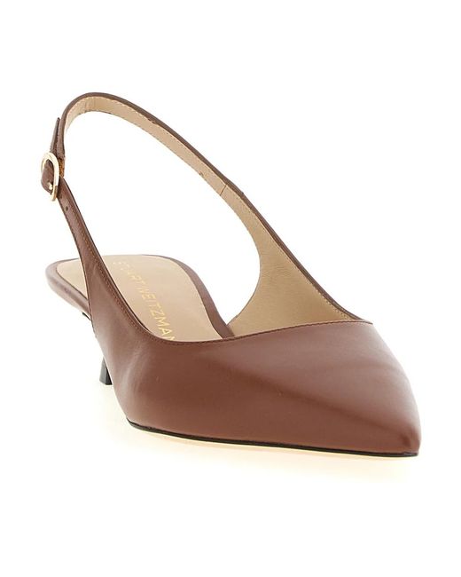 Stuart Weitzman Stuart Sculpt Slingback in het Brown