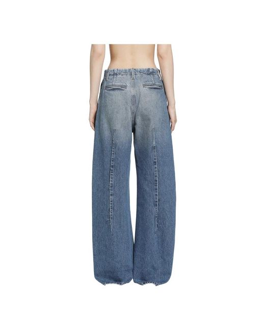 MM6 by Maison Margiela Blue Wide Jeans