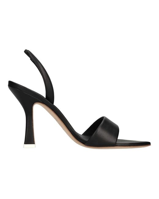 3Juin Black High Heel Sandals