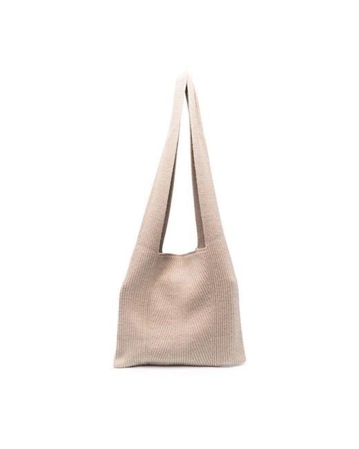 Joseph Natural Ribbed-knit Tote Bag
