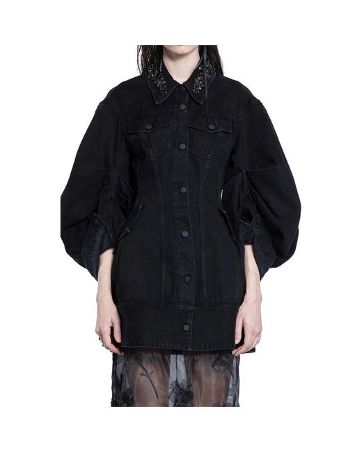 Simone Rocha Black Denim Jackets