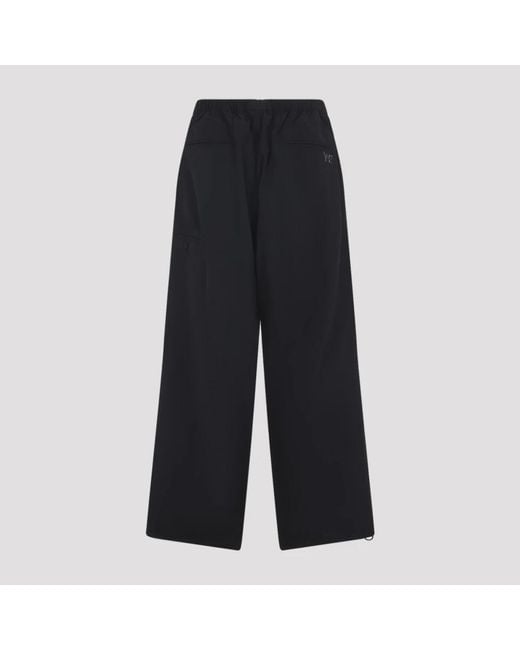 Wide Trousers di Y-3 in Black da Uomo