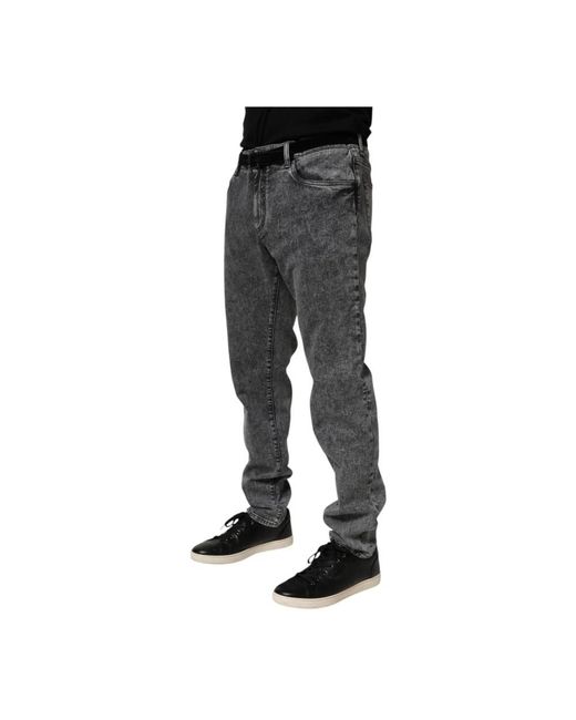 Dolce & Gabbana Black Slim Fit Jeans for men