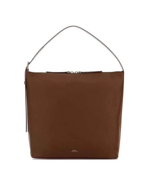 A.P.C. Brown Shoulder Bags