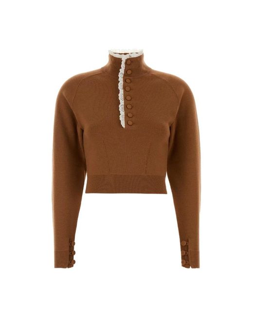Chloé Brown Turtlenecks