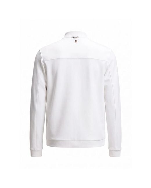 Zip-Throughs Boss de hombre de color White