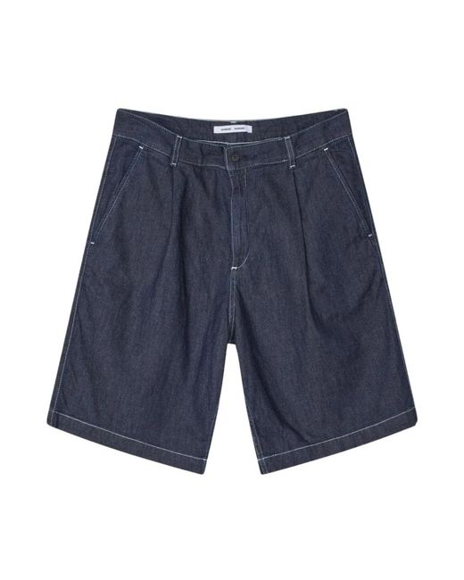 Denim Shorts Samsøe & Samsøe de hombre de color Blue