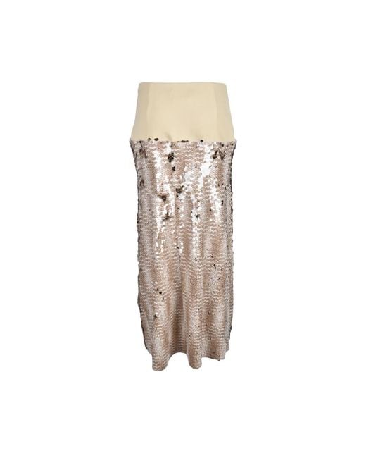 Erika Cavallini Semi Couture Natural Maxi Skirts