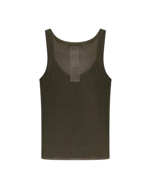 Max Mara Green Sleeveless Tops