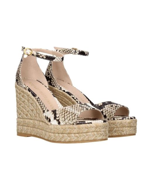 Wedges Stuart Weitzman de color Metallic