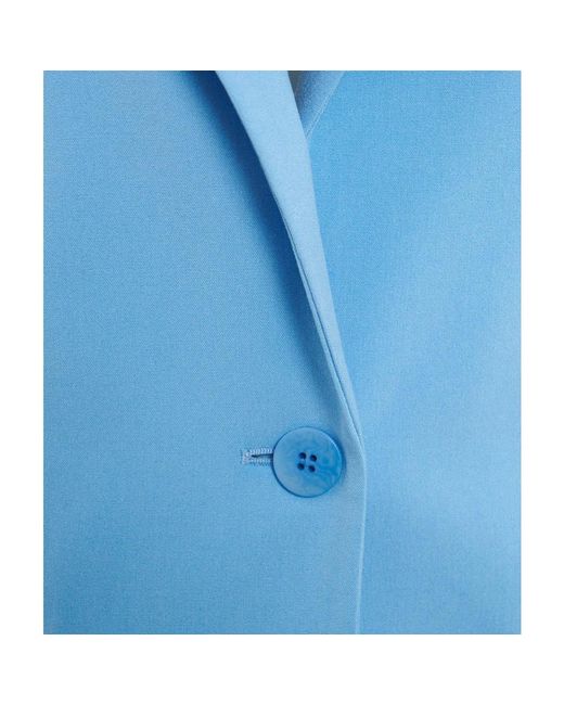 Ottod'Ame Blue Blazers,blazer mit einem knopf und logo-details