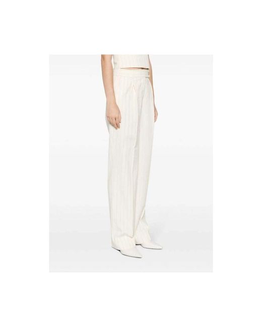 Wide Trousers Zimmermann de color White