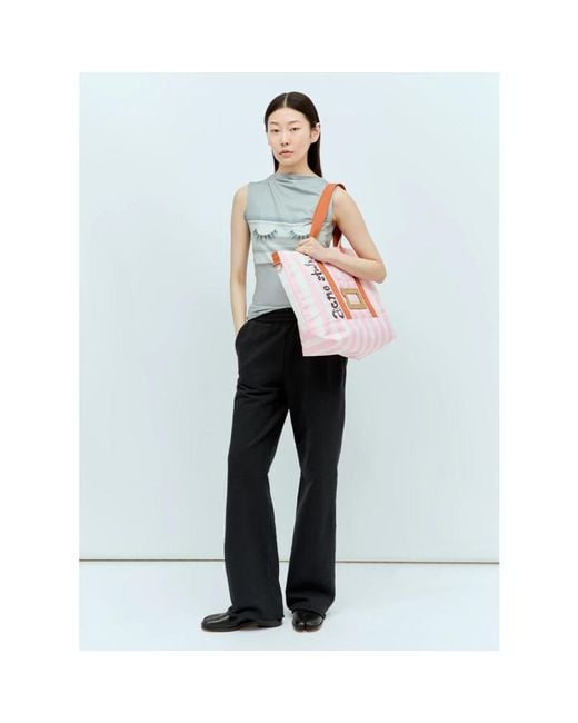 Acne Pink Shopping Bags