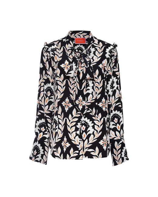 LaDoubleJ Overhemden ,Veelkleurig ,Ascot Shirt in het Black
