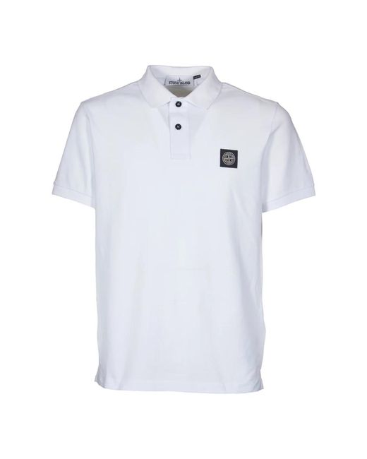 Polo Shirts di Stone Island in White da Uomo
