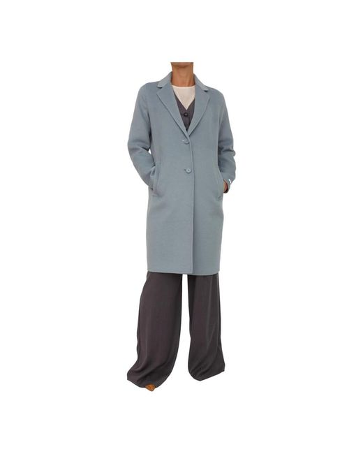 Marella Blauwe Jas Met Polyester En Elastaan in het Gray