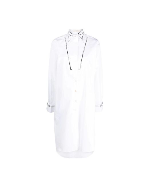 Wales Bonner White Shirt Dresses
