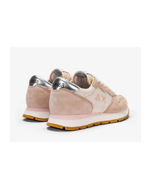 Sun 68 Pink Gold silber sneakers