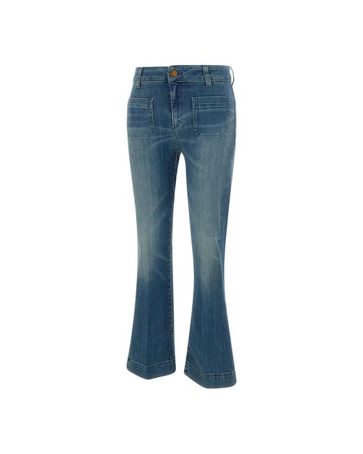 Seafarer Blue Flared Jeans