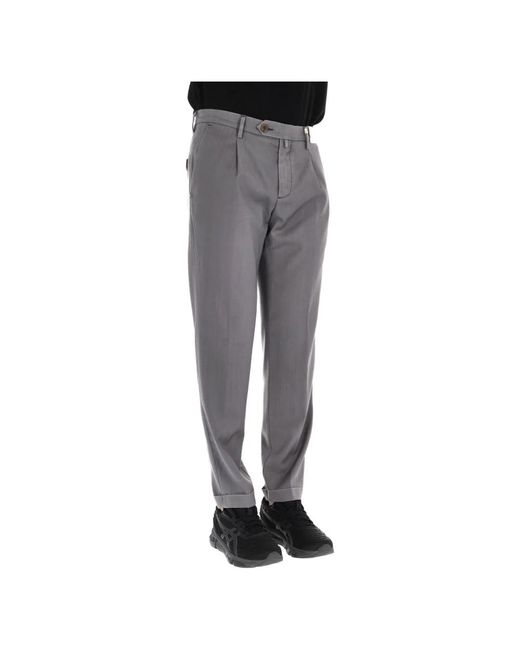 Myths Gray Slim-Fit Trousers for men