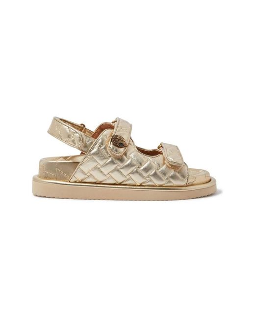 Kurt Geiger Natural Flat Sandals