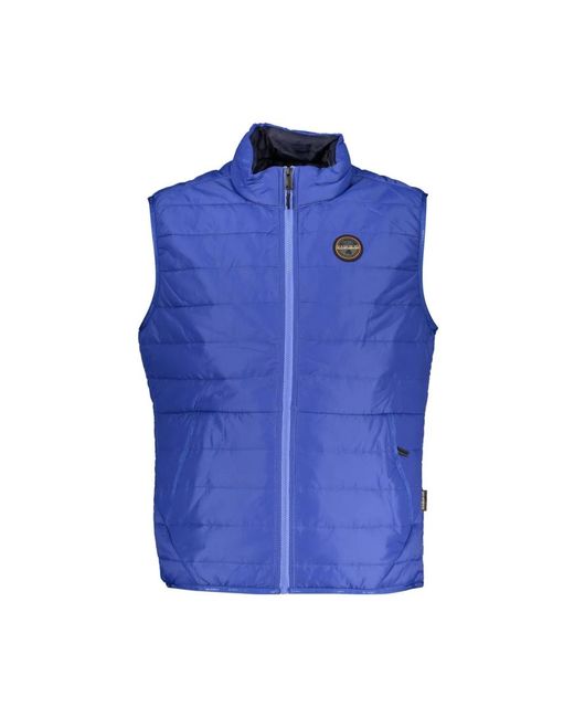 Napapijri Blue Waistcoats for men