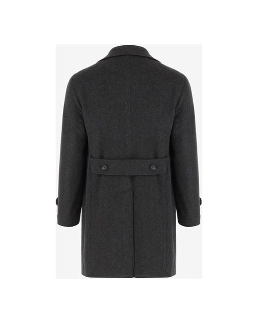 Tagliatore Black Single-Breasted Coats for men