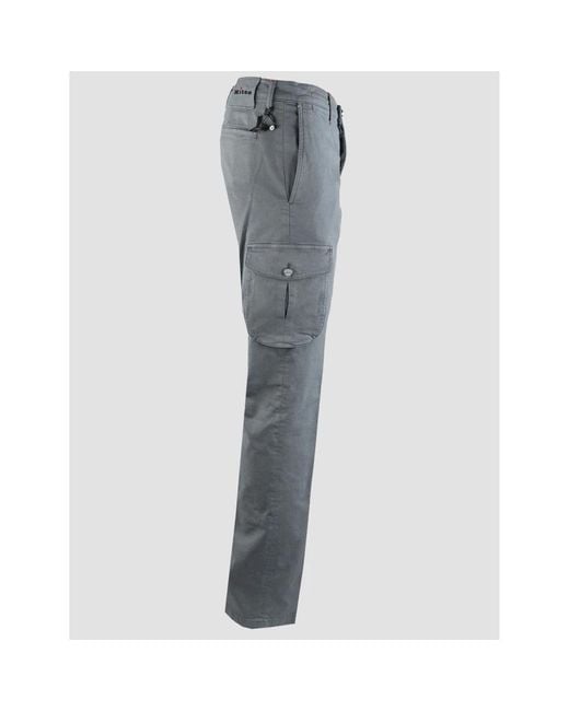 Kiton Blue Slim-Fit Trousers for men