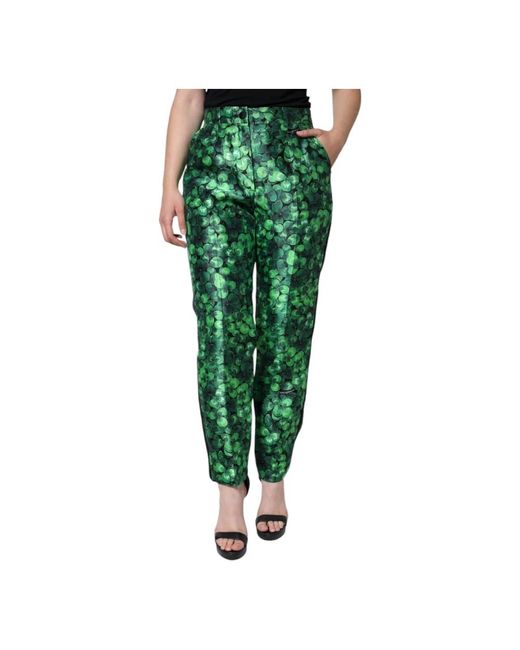 Dolce & Gabbana Green Tapered Trousers
