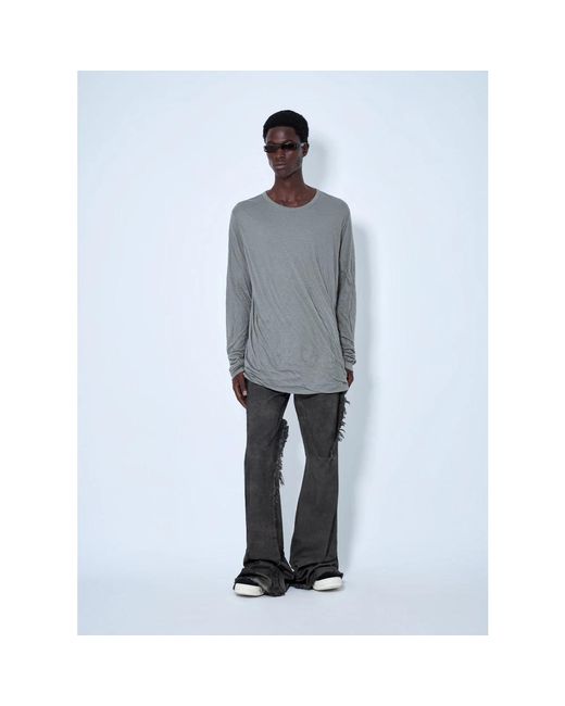 Rick Owens Gray Flare Jeans for men