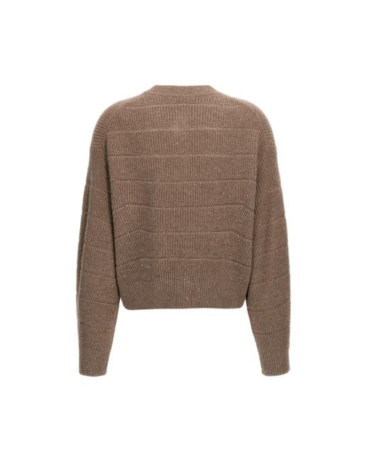 Cardigans Brunello Cucinelli de color Brown