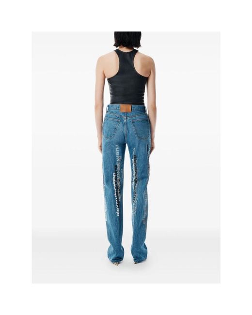 Alexander Wang Blue Straight Fit Jeans