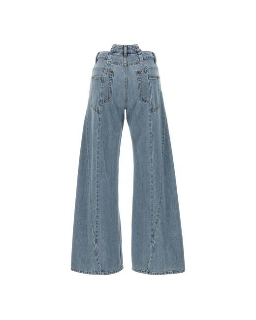 Maison Margiela Blue Wide Jeans