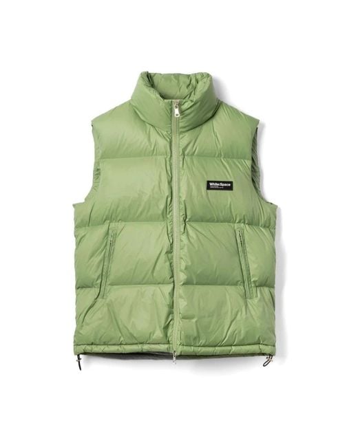White/space Green Waistcoats for men