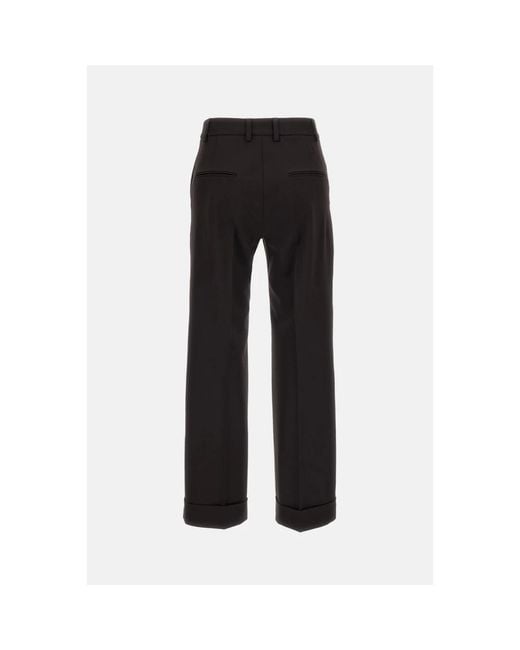 Alberto Biani Black Wide Trousers