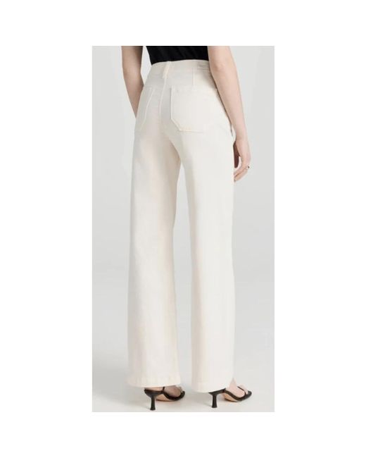 PAIGE Natural Wide Trousers