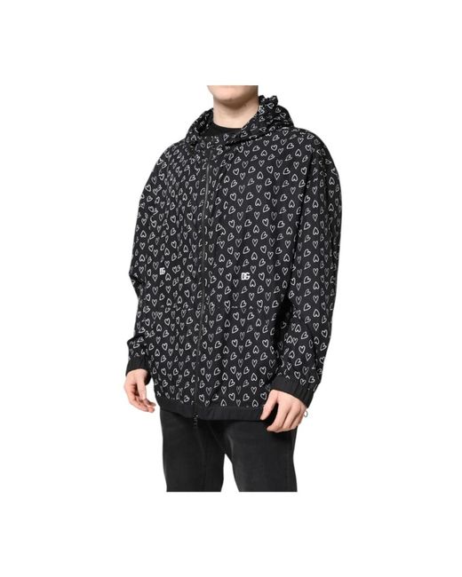 Dolce & Gabbana Black Light Jackets for men
