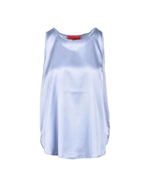 Top in seta di Wild Cashmere in Blue