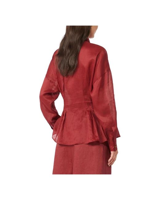 Shirts Max Mara de color Red