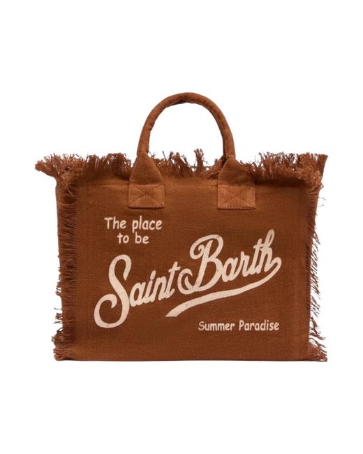 Mc2 Saint Barth Brown Shopping Bags
