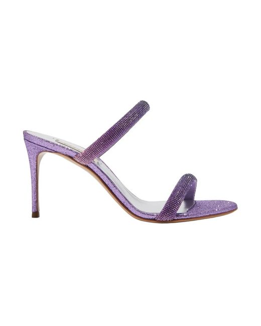 Heeled Mules Casadei de color Purple