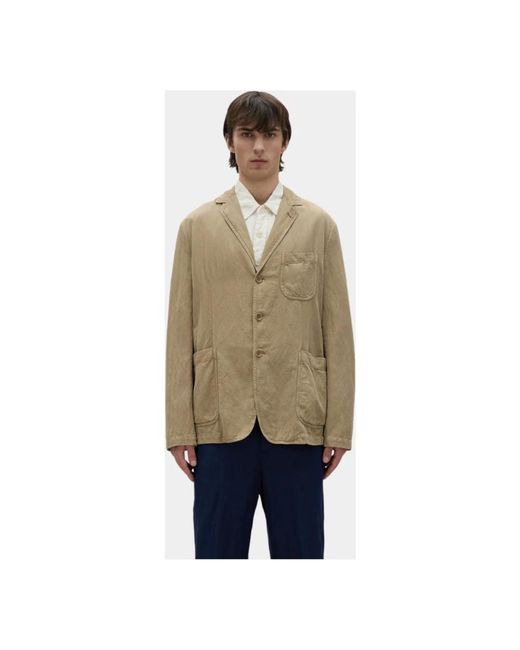 Aspesi Jassen ,Katoen Klassieke Twill Blazer Samuraki in het Natural voor heren