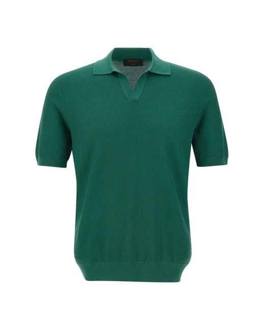 Gran Sasso Green Polo Shirts for men