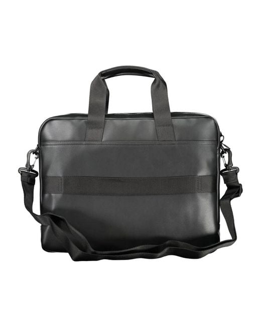 Tommy Hilfiger Zwarte Aktetas Met Laptopvak in het Black voor heren