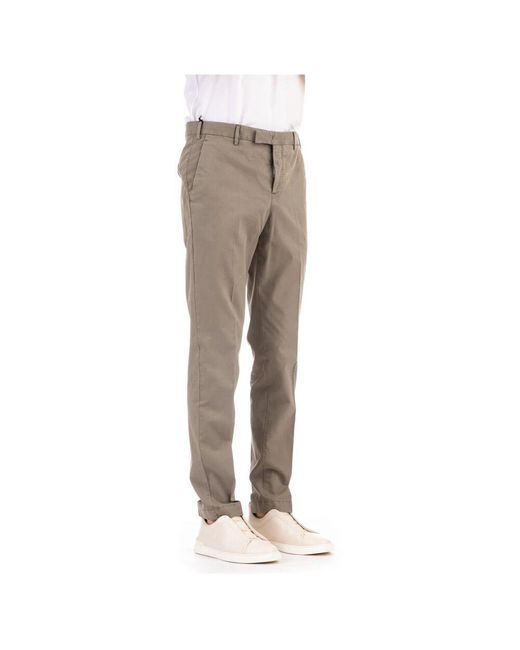 PT Torino Graue twill stretch hose in Gray für Herren