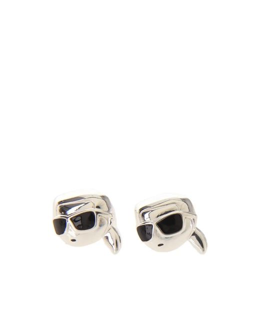 Karl Lagerfeld Metallic Earrings