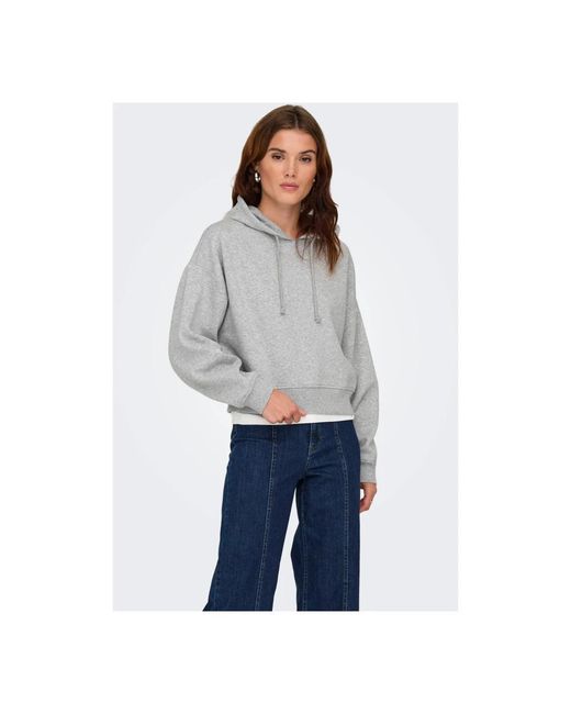 ONLY Hoodie in het Gray