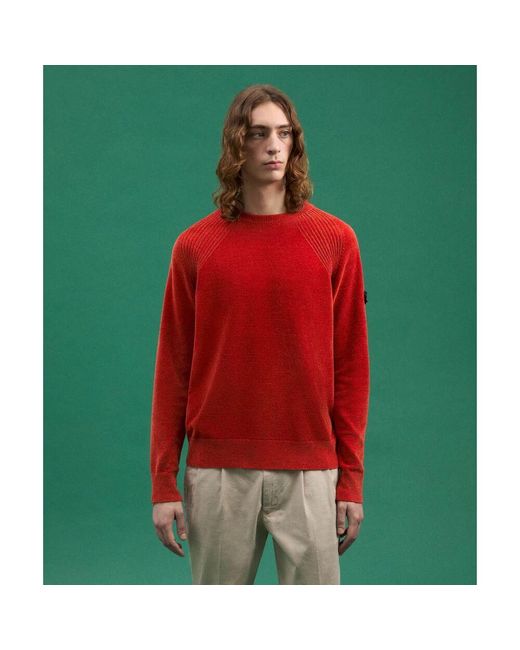 Round-Neck Knitwear di Peuterey in Red da Uomo